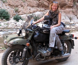 Carla King Morocco Todra Gorge Ural Sidecar